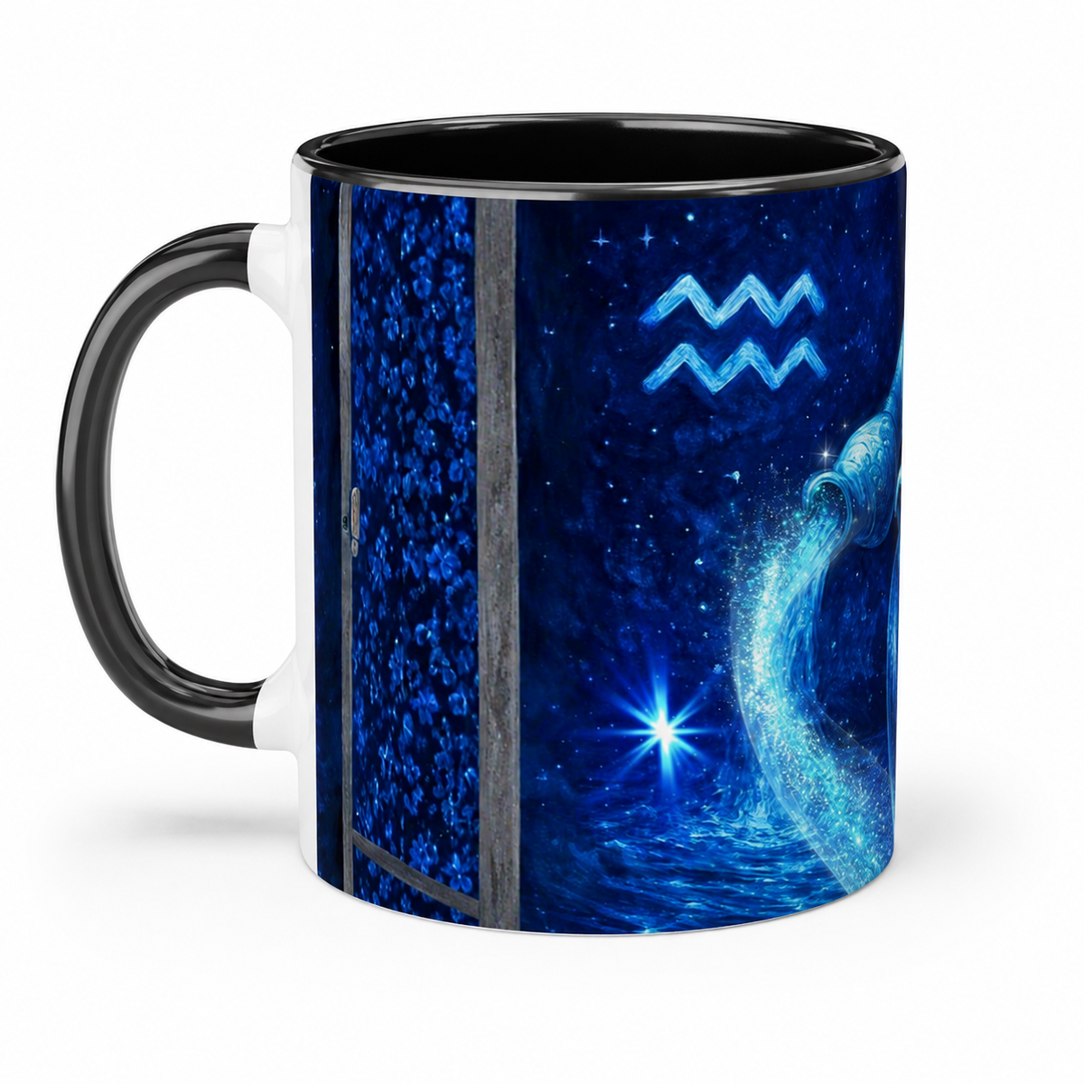 Celestial Aquarius zodiac sign 11oz Ceramic Mug for Strong Aquarian Girls
