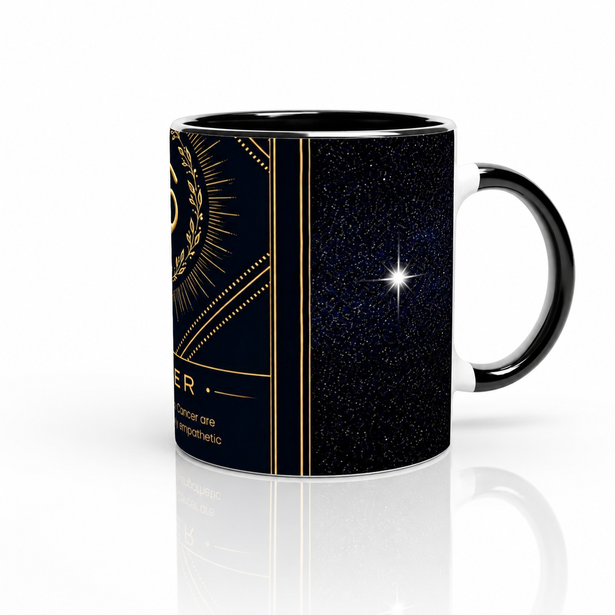 Cancer Zodiac Magic Mug - 11oz Reveal Design | Unique Gift for Astrology Lovers - White 11oz Ceramic Mug with Color Inside