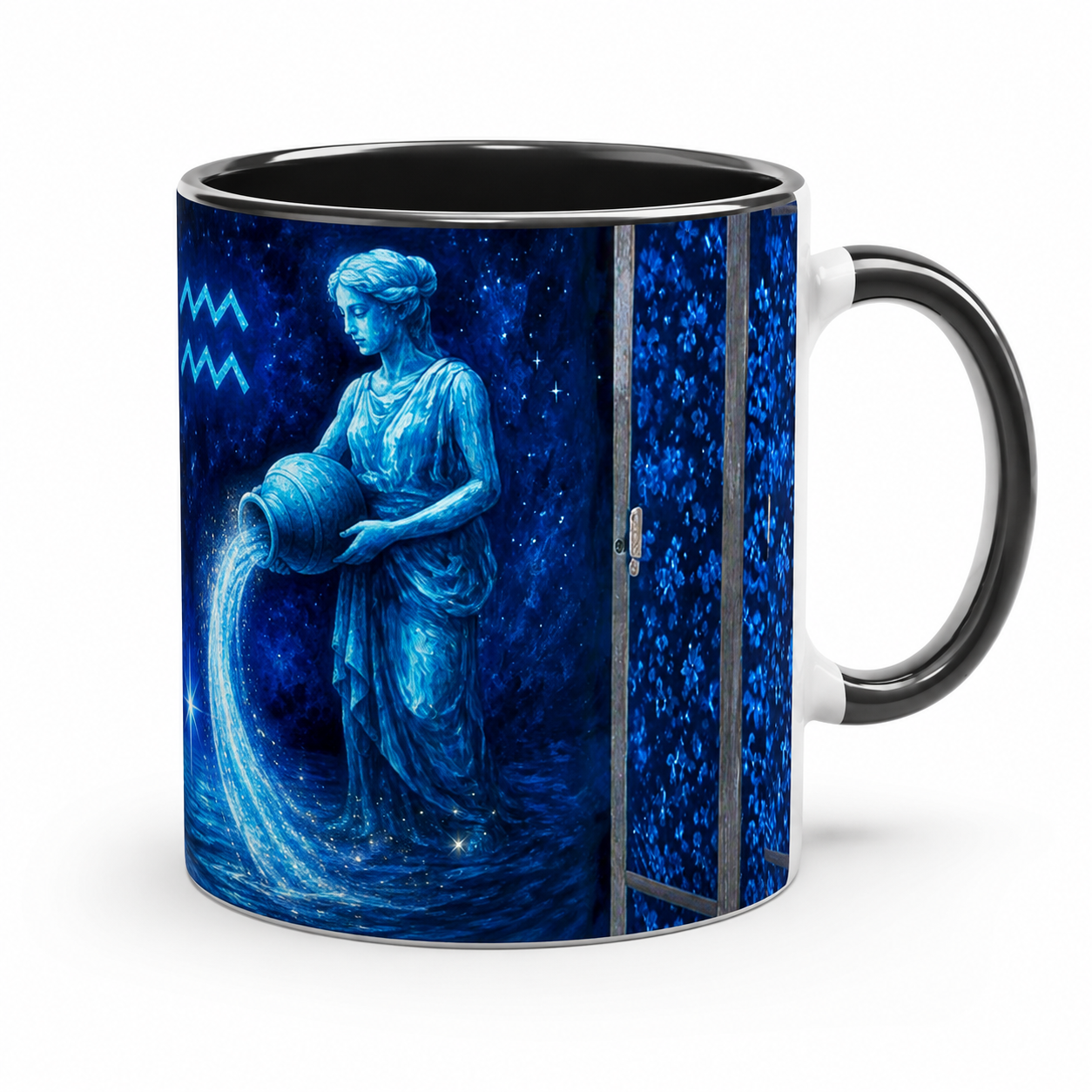 Celestial Aquarius zodiac sign 11oz Ceramic Mug for Strong Aquarian Girls