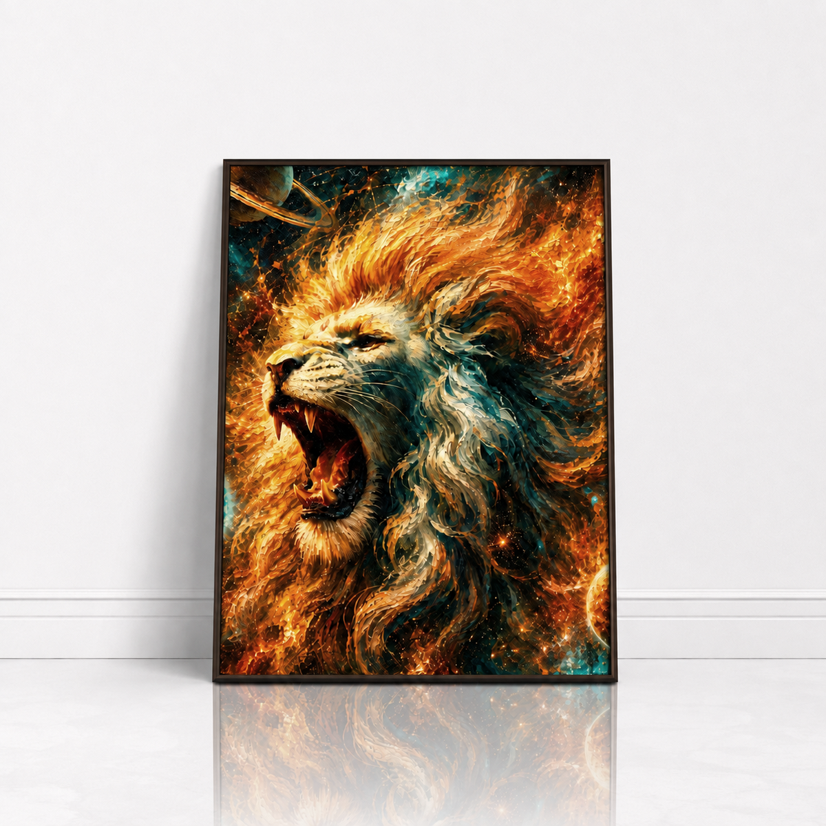 Zodiac Sign Fiery Leo Fine Art Poster - Vibrant Giclée Print