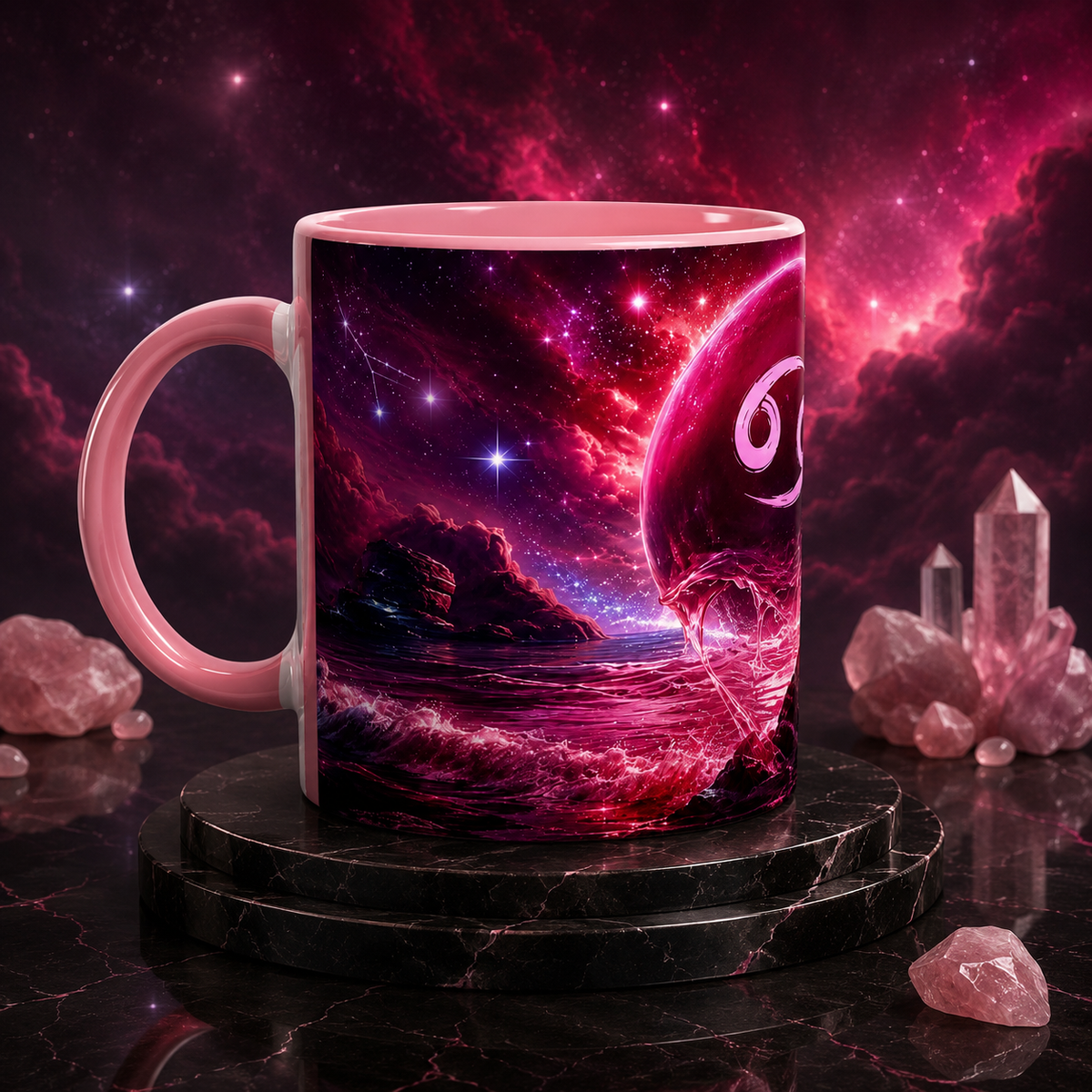 Magical Cancer Zodiac Mug- 11oz Ceramic Coffee Mug – color inside