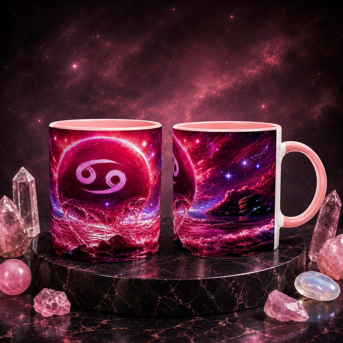 Magical Cancer Zodiac Mug- 11oz Ceramic Coffee Mug – color inside