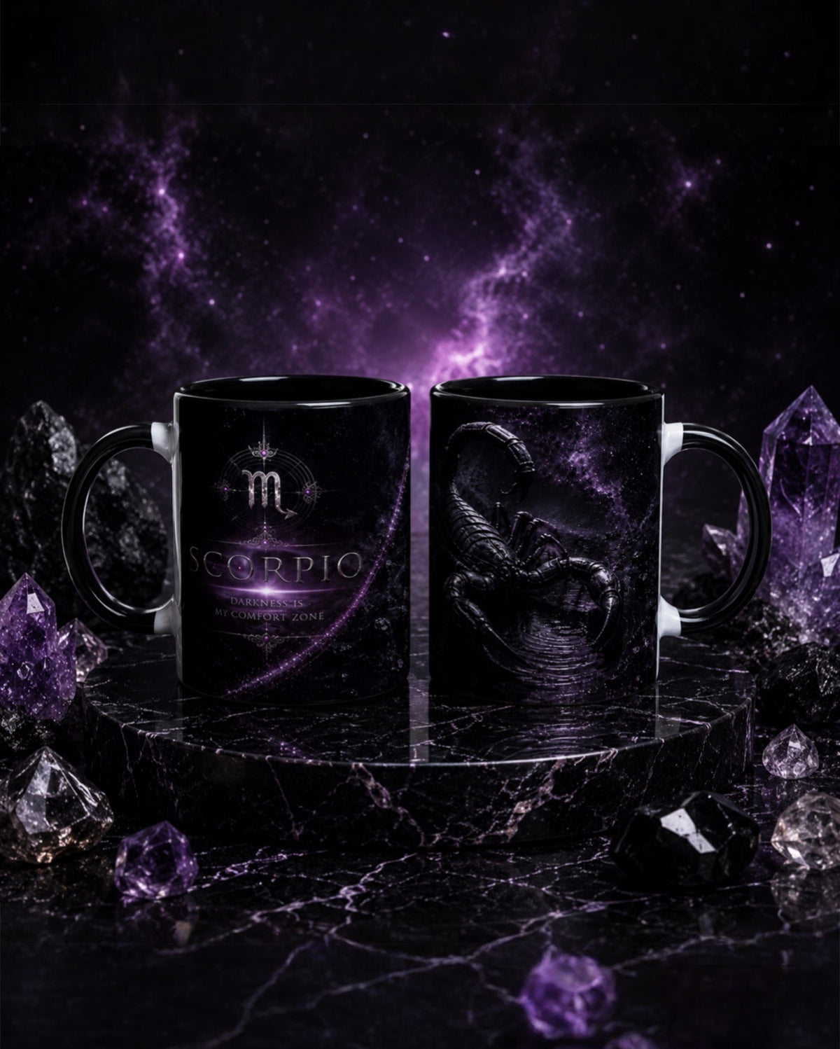 Scorpio Zodiac Mug – Dark Elegant  Ceramic  Coffee mug for Scorpios