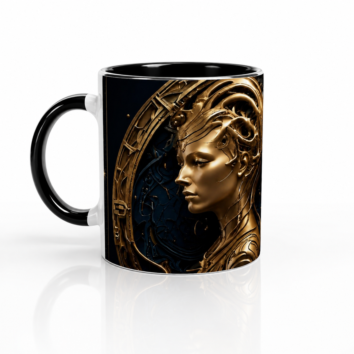 Gemini Zodiac Sign 11oz Ceramic Mug – White with Color Interior
