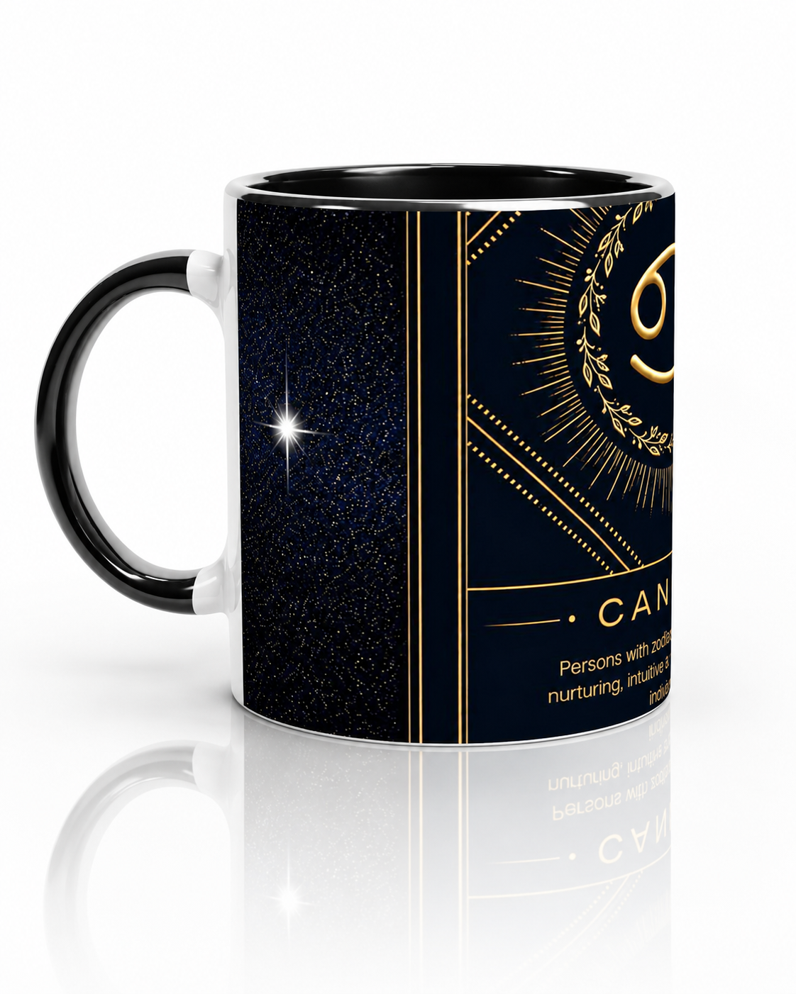 Cancer Zodiac Magic Mug - 11oz Reveal Design | Unique Gift for Astrology Lovers - White 11oz Ceramic Mug with Color Inside