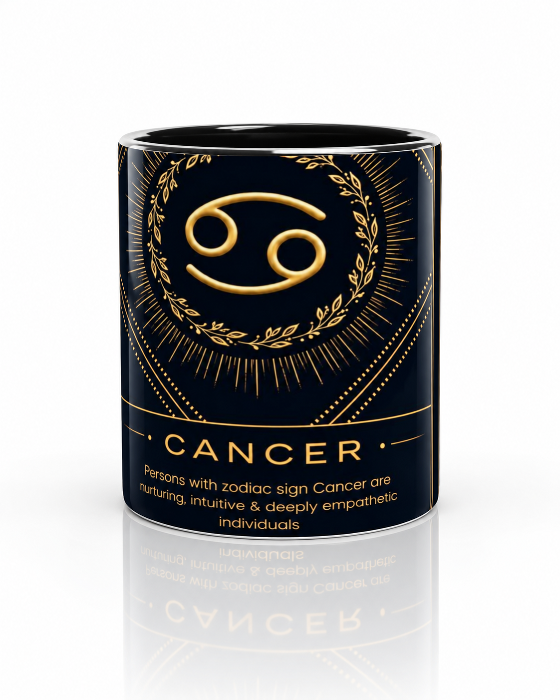 Cancer Zodiac Magic Mug - 11oz Reveal Design | Unique Gift for Astrology Lovers - White 11oz Ceramic Mug with Color Inside